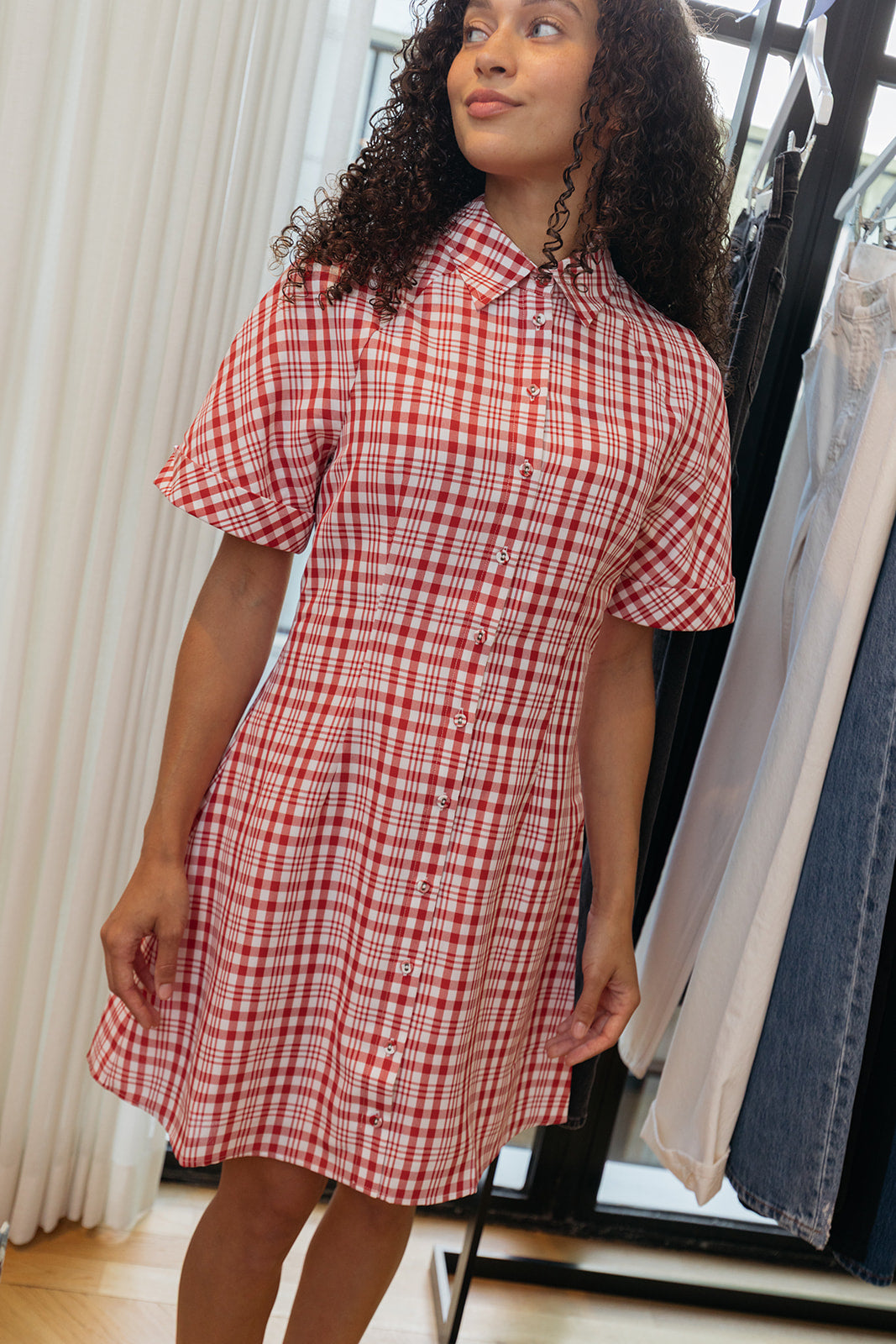 ROSIE ASSOULIN | ALINE MINI SHIRTDRESS