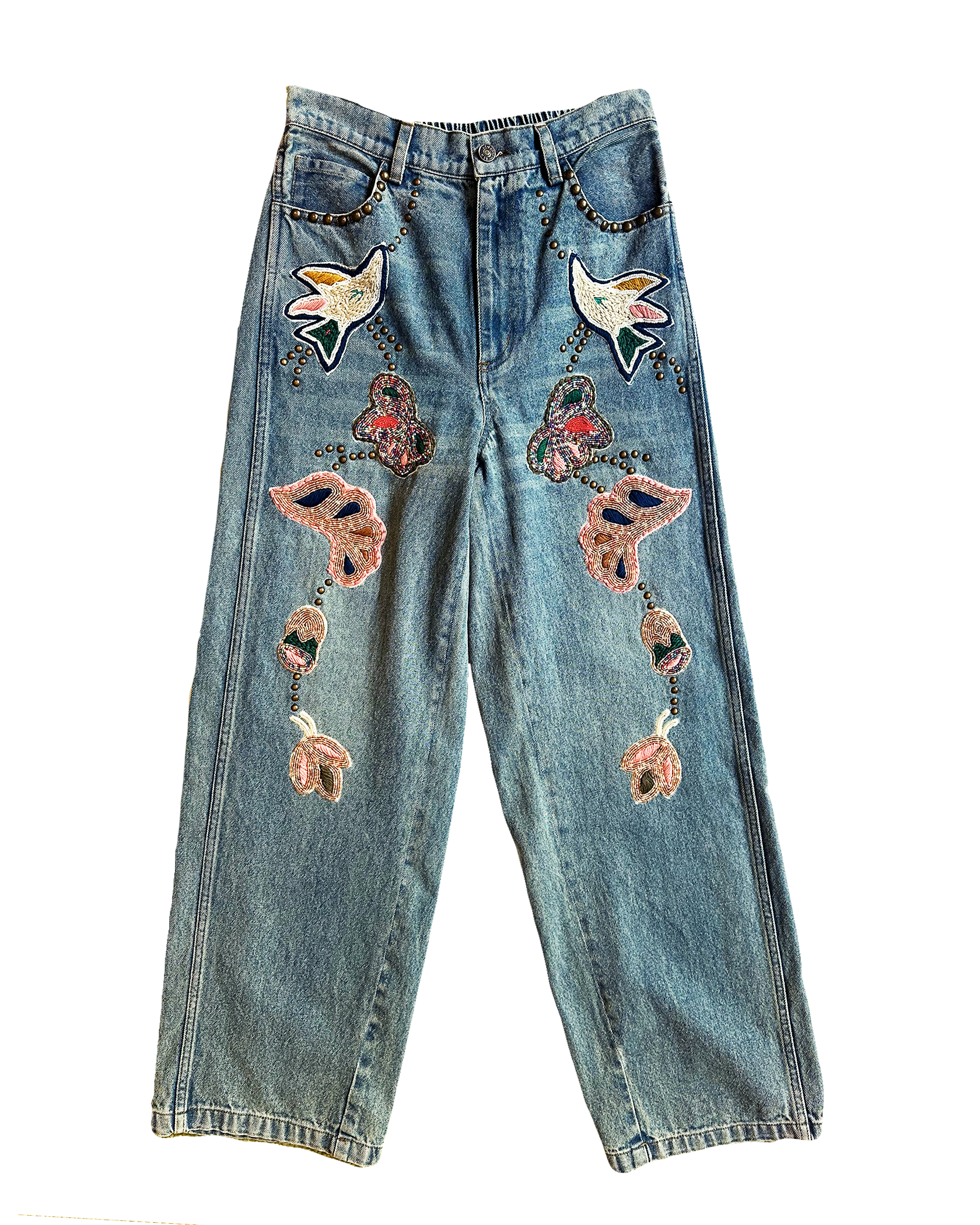 SEA NY | KARA BEADED DENIM JEANS