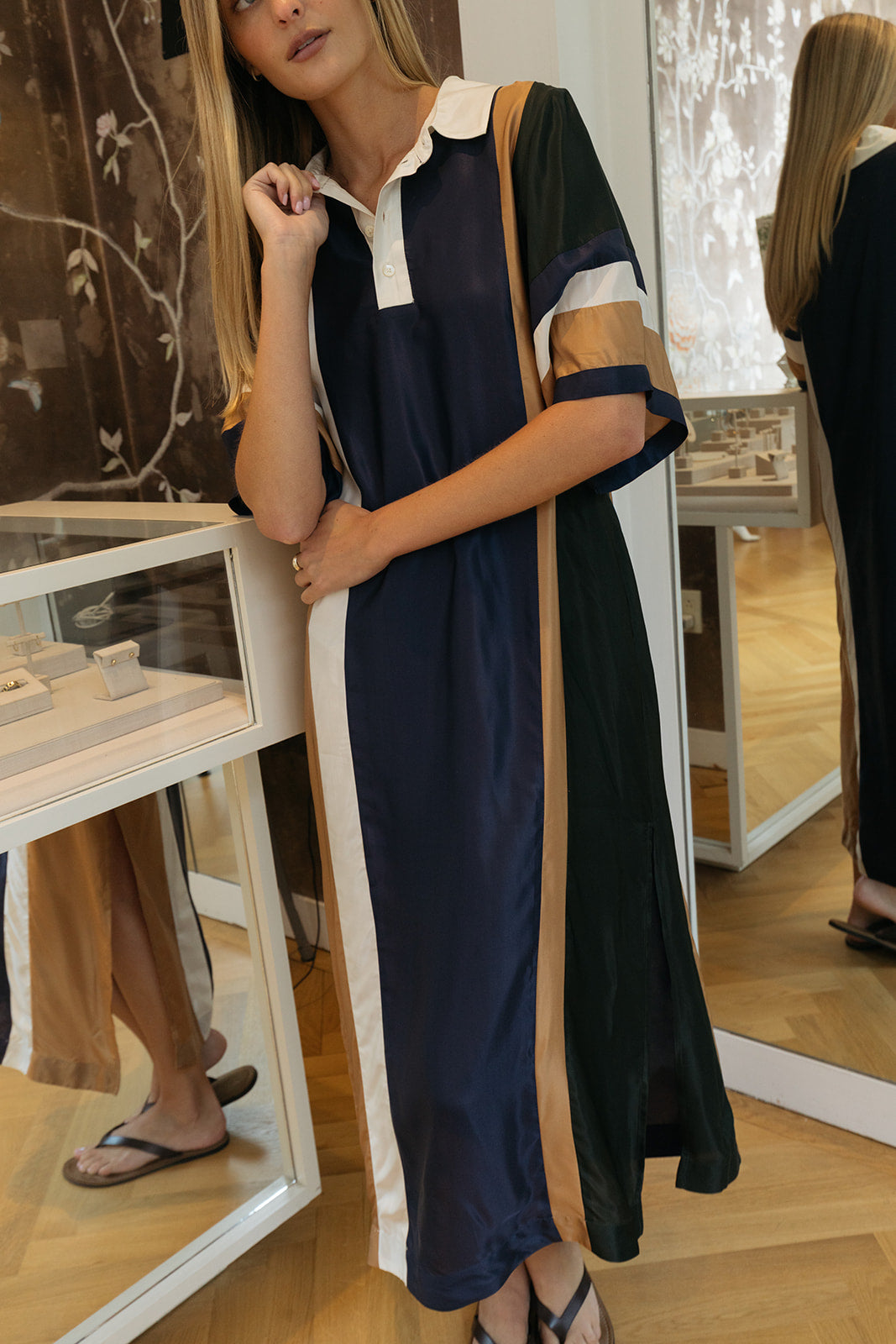 SEA NY | JULIET EMB POLO MAXI DRESS | WOMEN'S LUXURY DESIGNER CLOTHING, SHOES, HANDBAGS & JEWELRY | POOLESHOP CHARLOTTE, NC