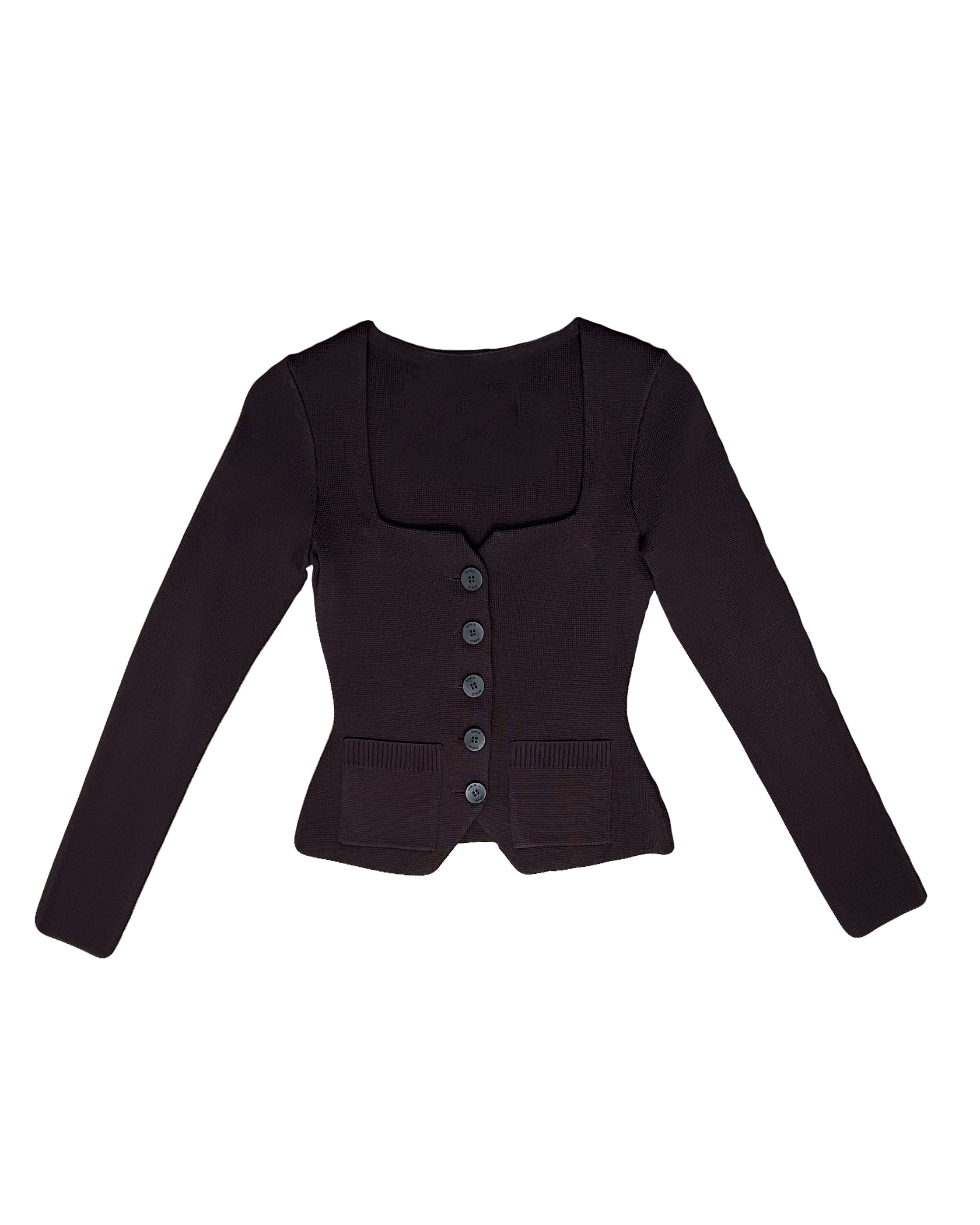 STAUD | LONG SLEEVE BUTTON DOWN RACHELA SWEATER