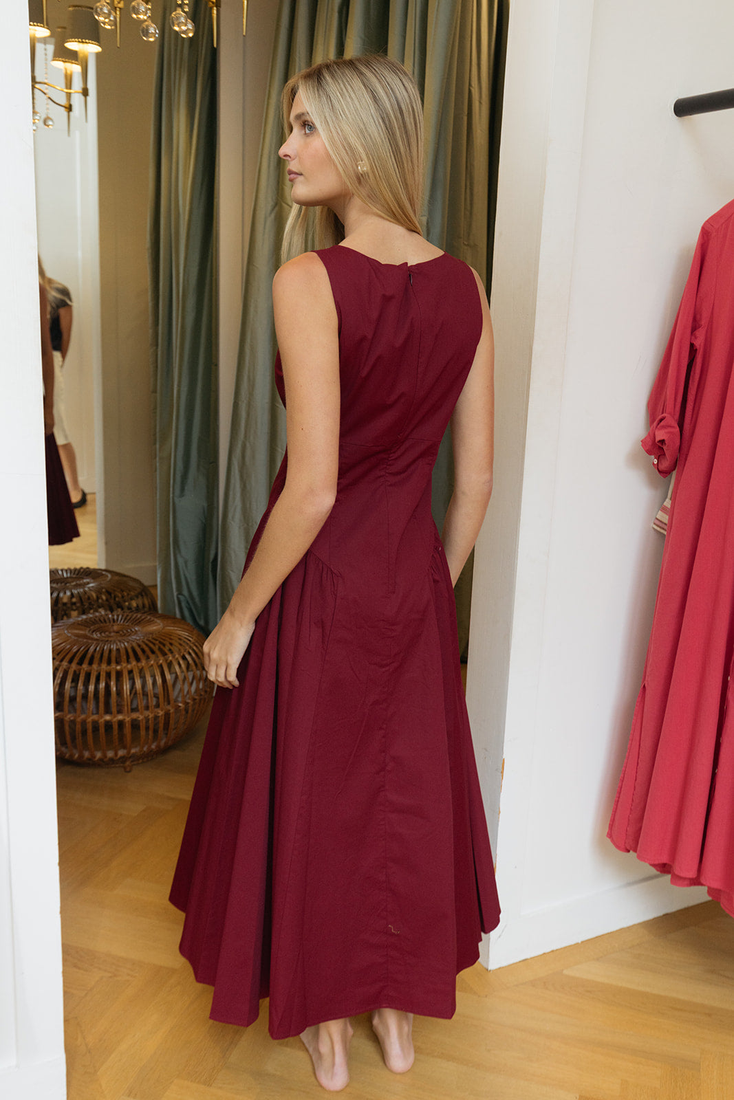 STAUD | GWEN DRESS | WOMEN'S LUXURY DESIGNER CLOTHING, SHOES, HANDBAGS & JEWELRY | POOLESHOP CHARLOTTE, NC