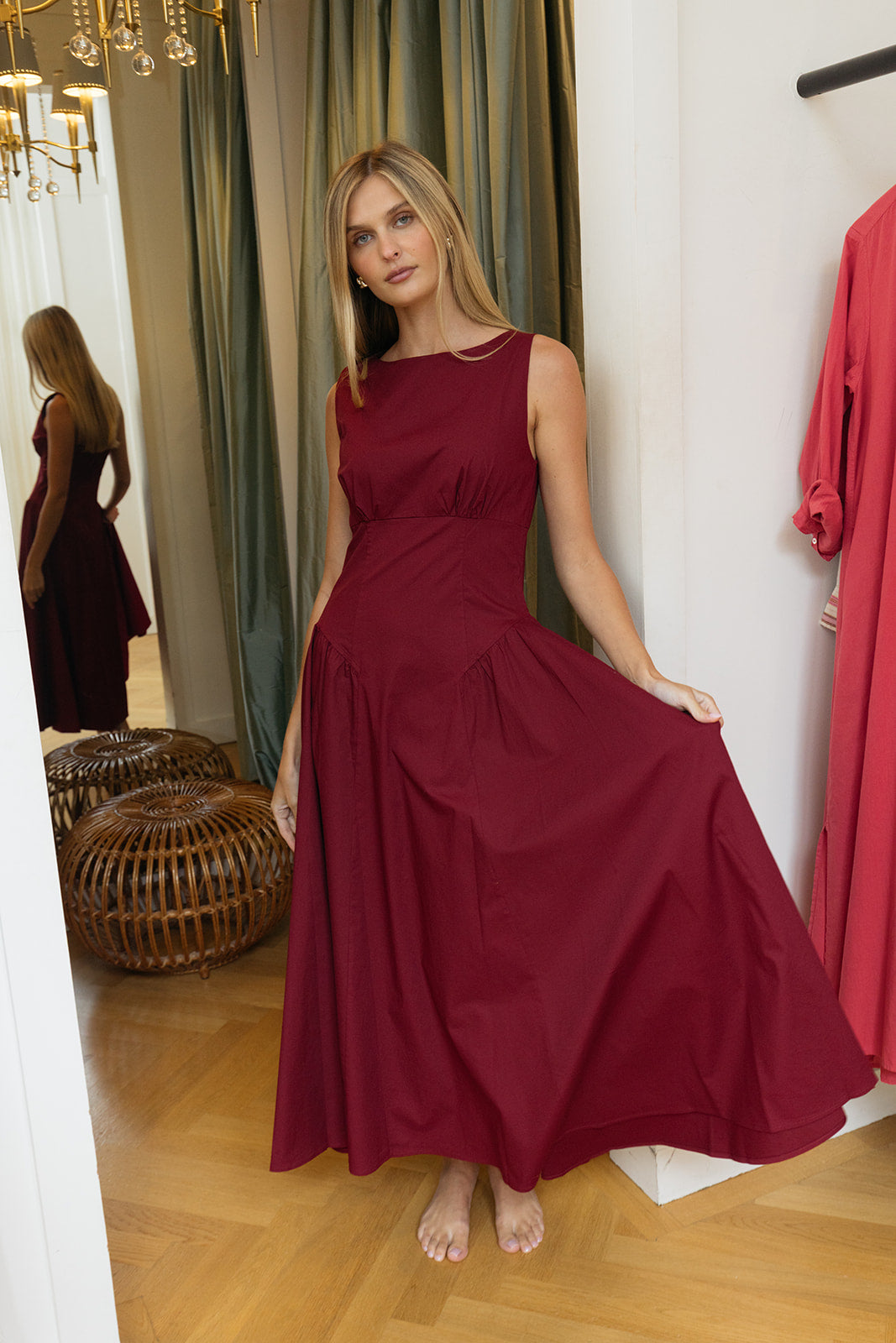 STAUD | GWEN DRESS | WOMEN'S LUXURY DESIGNER CLOTHING, SHOES, HANDBAGS & JEWELRY | POOLESHOP CHARLOTTE, NC
