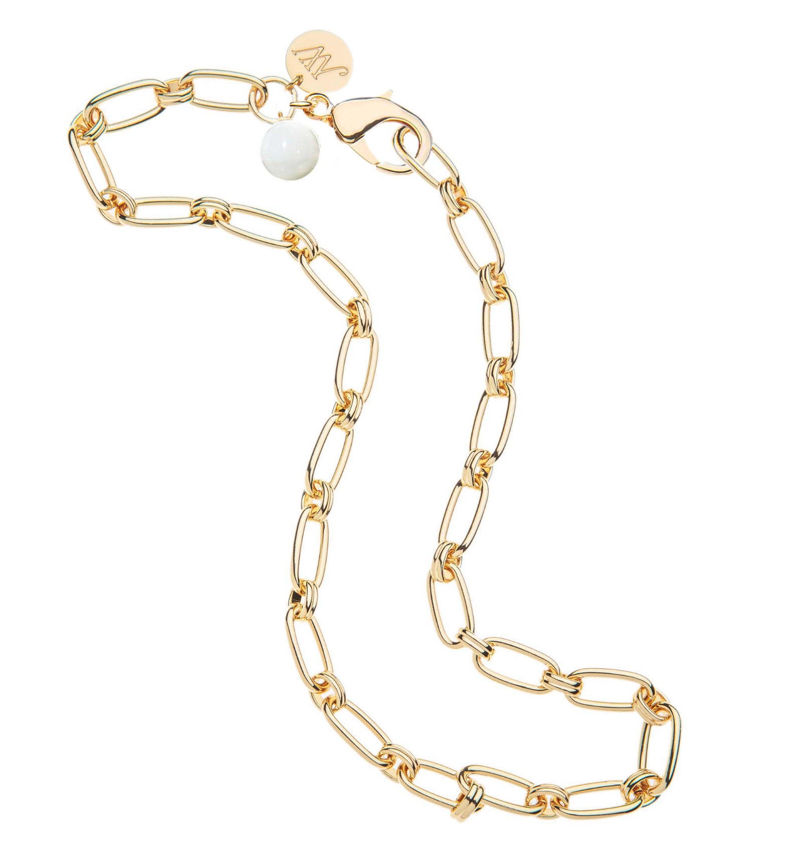 JANE WIN | WHEELS OF FORTUNE CHAIN WITH MOTHER OF PEARL