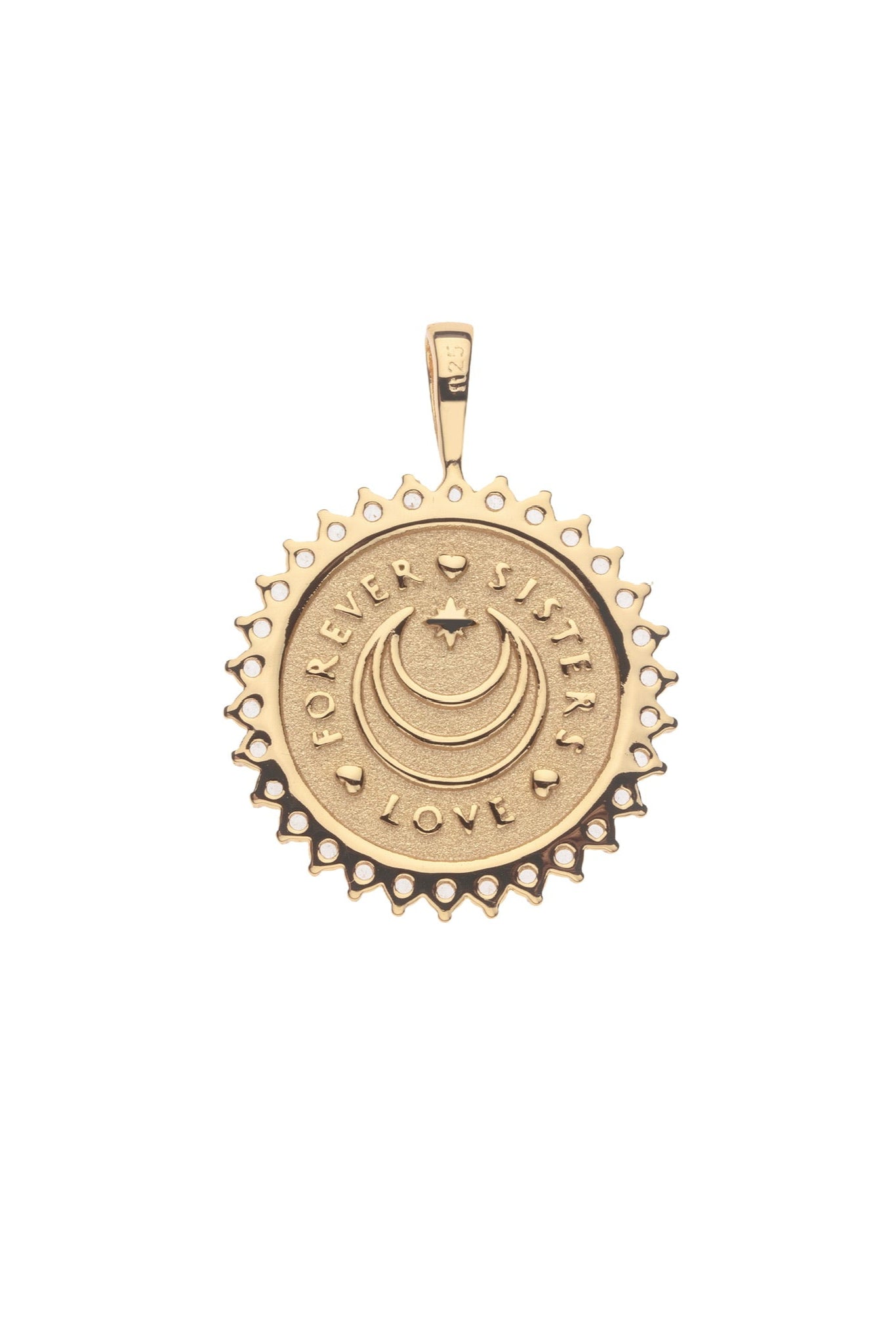 JANE WIN | SISTERS FOREVER PETITE EMBELLISHED COIN