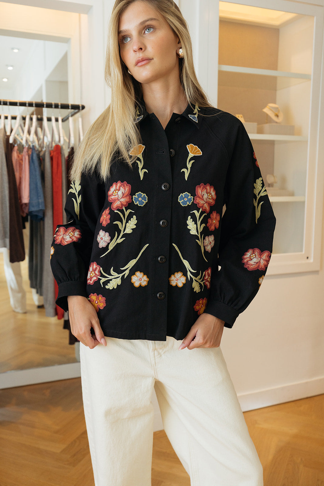 THE GREAT | EMB COMMODORE JACKET