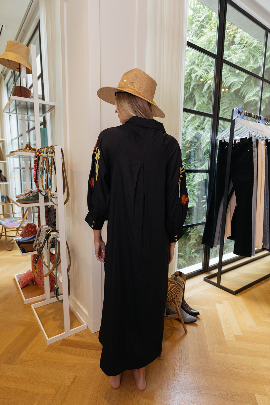 THE GREAT | EMB HERD LONG DRESS
