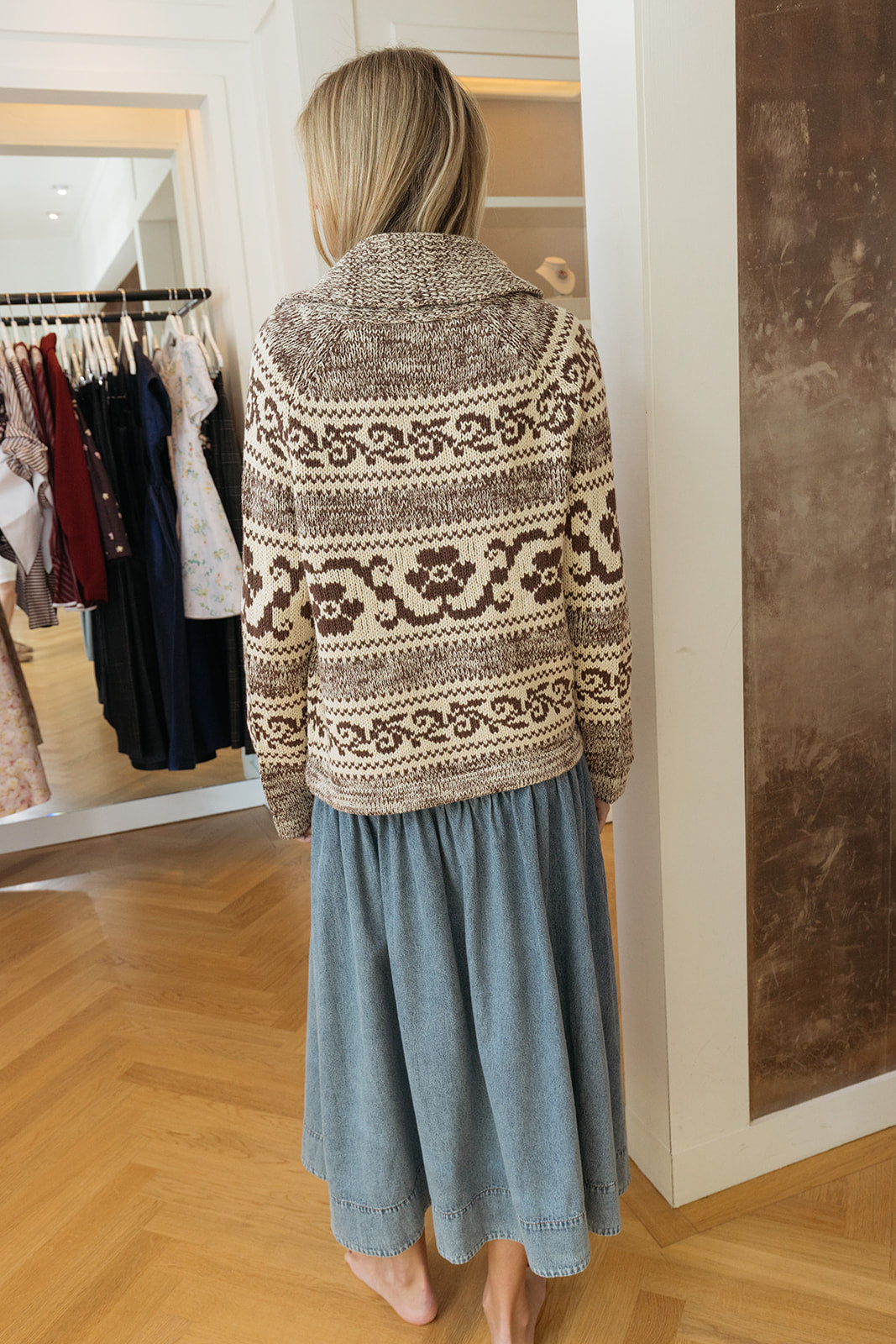THE GREAT | NORDIC FLOWER CARDIGAN | WOMEN'S LUXURY DESIGNER CLOTHING, SHOES, HANDBAGS & JEWELRY | POOLESHOP CHARLOTTE, NC