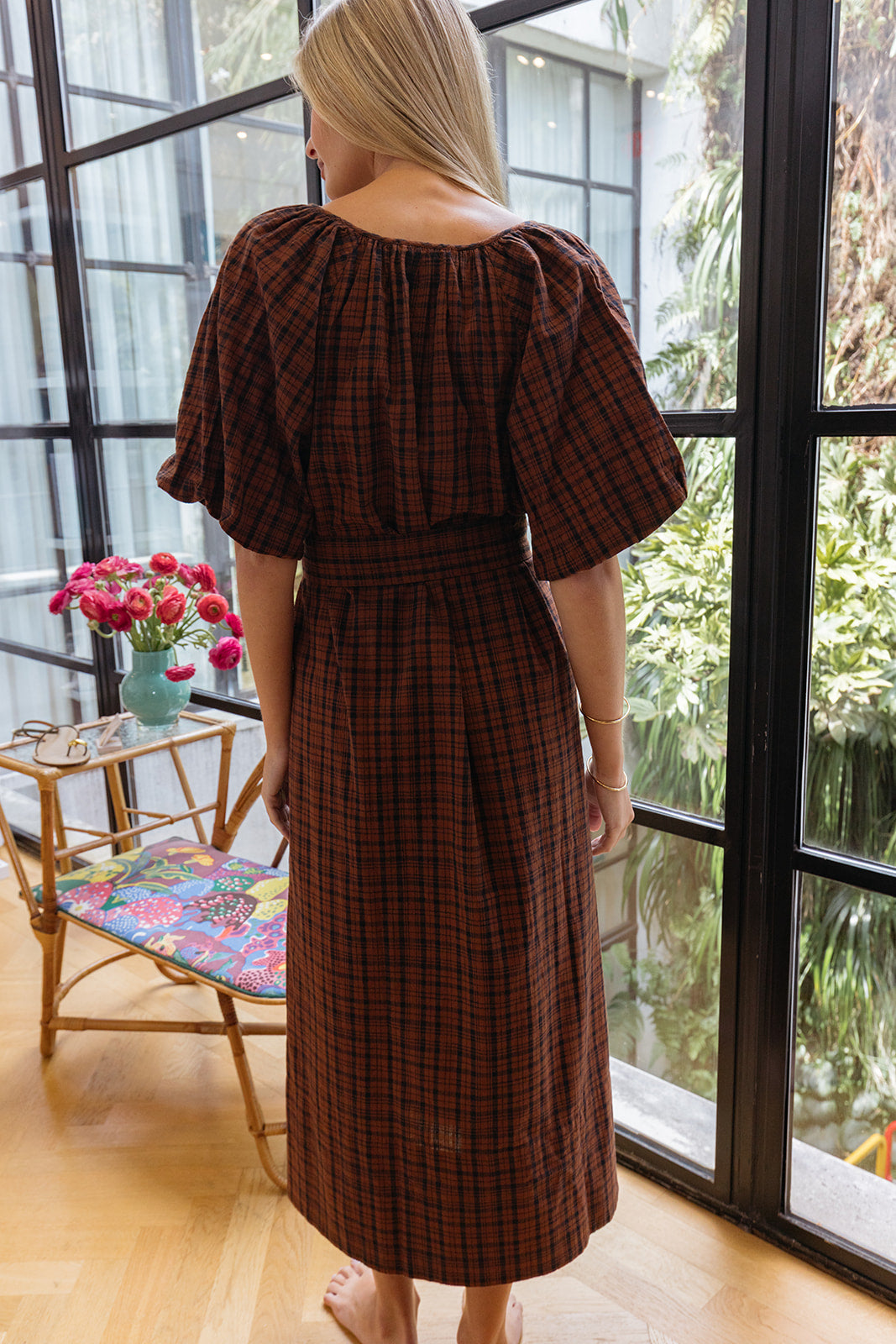 THE GREAT | PLAID FAIRGROUND DRESS | WOMEN'S LUXURY DESIGNER CLOTHING, SHOES, HANDBAGS & JEWELRY | POOLESHOP CHARLOTTE, NC