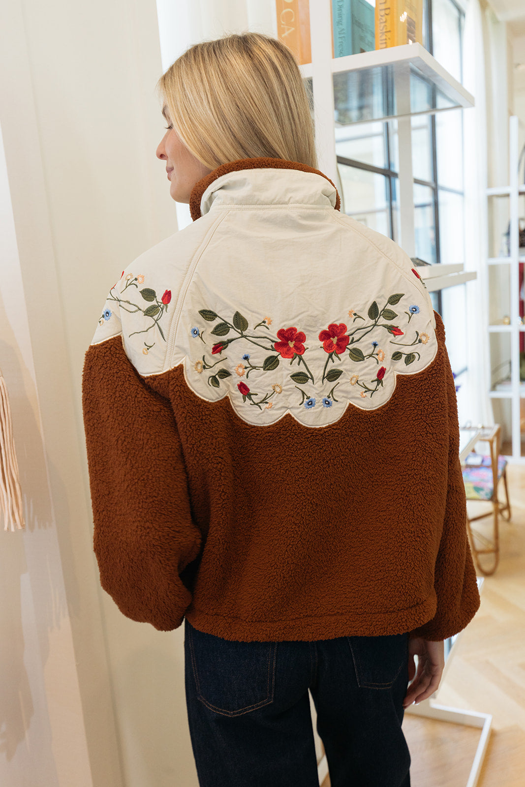 THE GREAT | PLUSH WILDFLOWER PULLOVER | WOMEN'S LUXURY DESIGNER CLOTHING, SHOES, HANDBAGS & JEWELRY | POOLESHOP CHARLOTTE, NC