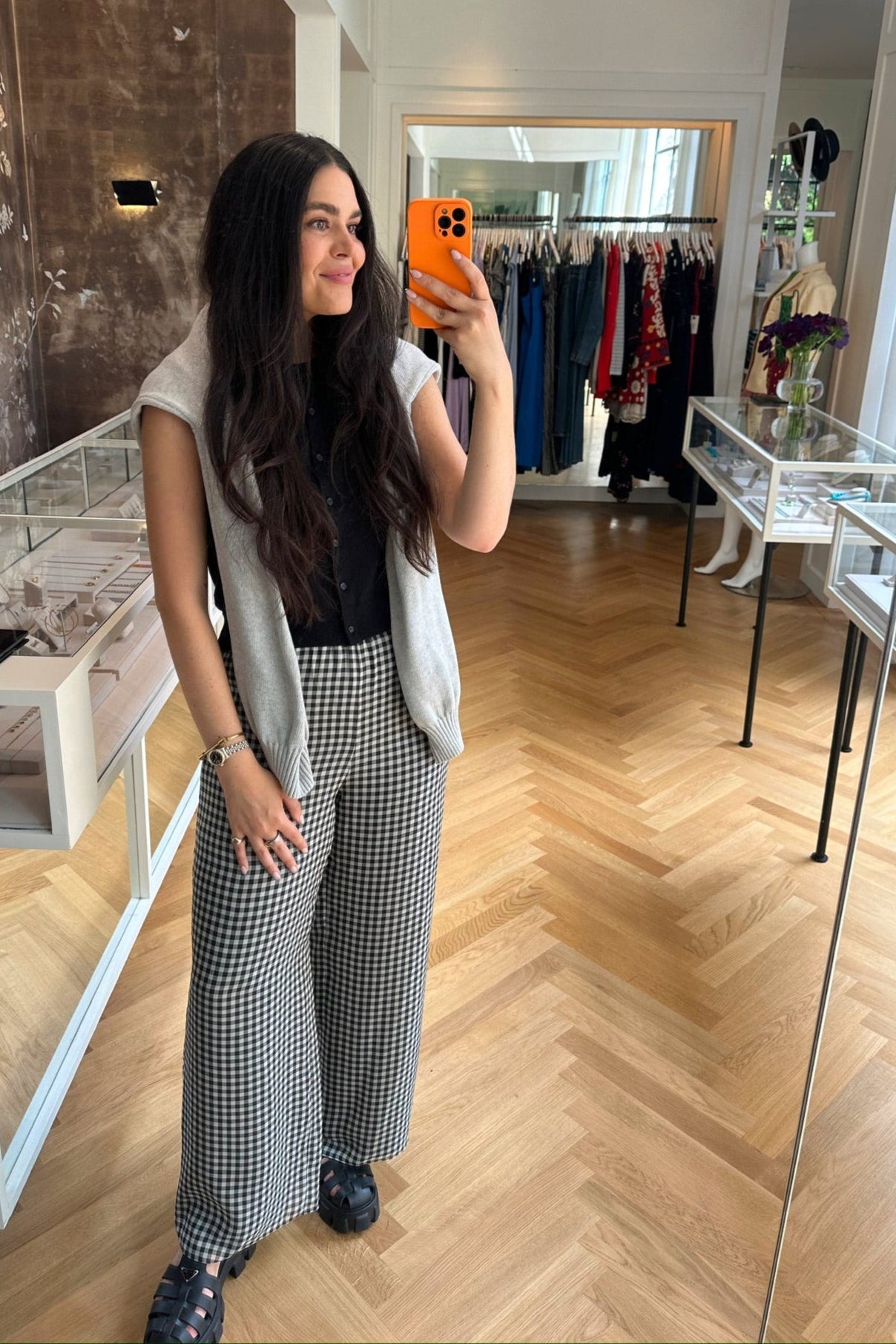 LA LIGNE | SLEEVELESS LINEN CARDIGAN LEE VEST