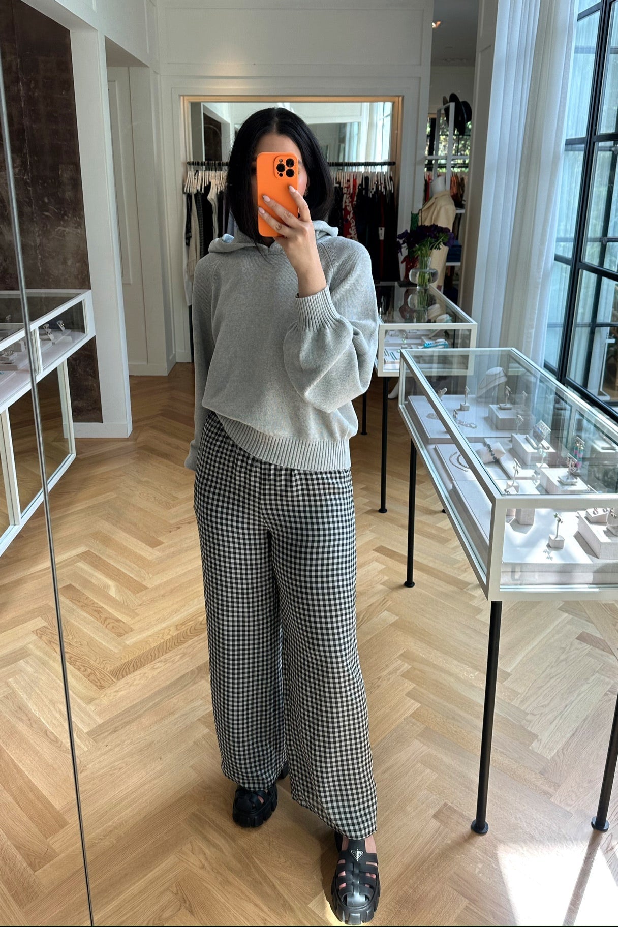 LA LIGNE | LONG SLEEVE HOODED JILL SWEATER