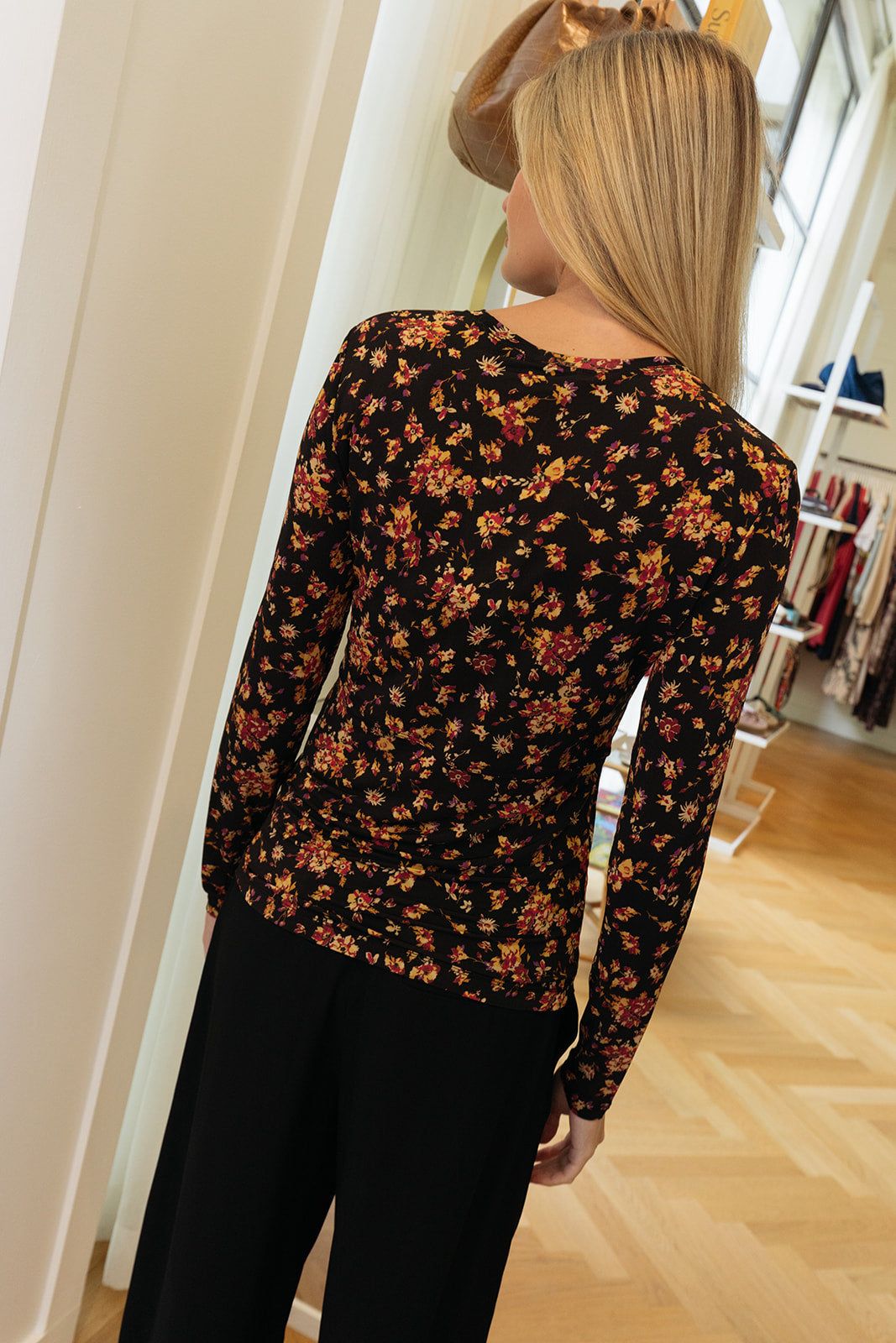 ULLA JOHNSON | PRINTED NERI JERSEY TOP | WOMEN'S LUXURY DESIGNER CLOTHING, SHOES, HANDBAGS & JEWELRY | POOLESHOP CHARLOTTE, NC