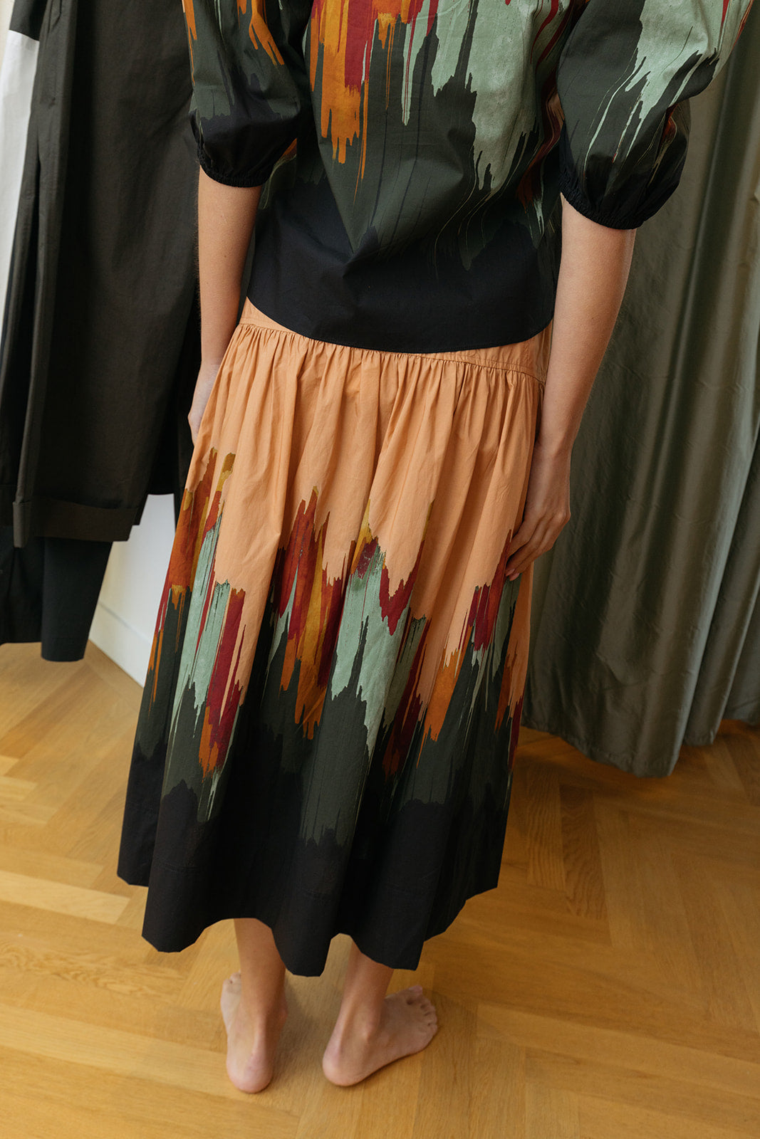 ULLA JOHNSON | PRINTED THEODORA CO SKIRT | WOMEN'S LUXURY DESIGNER CLOTHING, SHOES, HANDBAGS & JEWELRY | POOLESHOP CHARLOTTE, NC