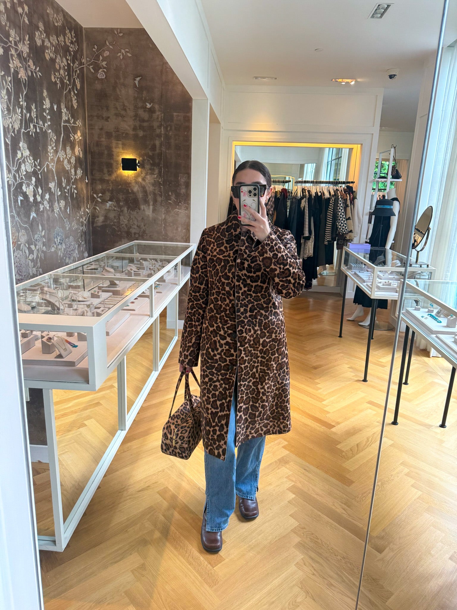 LA LIGNE | LEOPARD PONY HAIR COAT