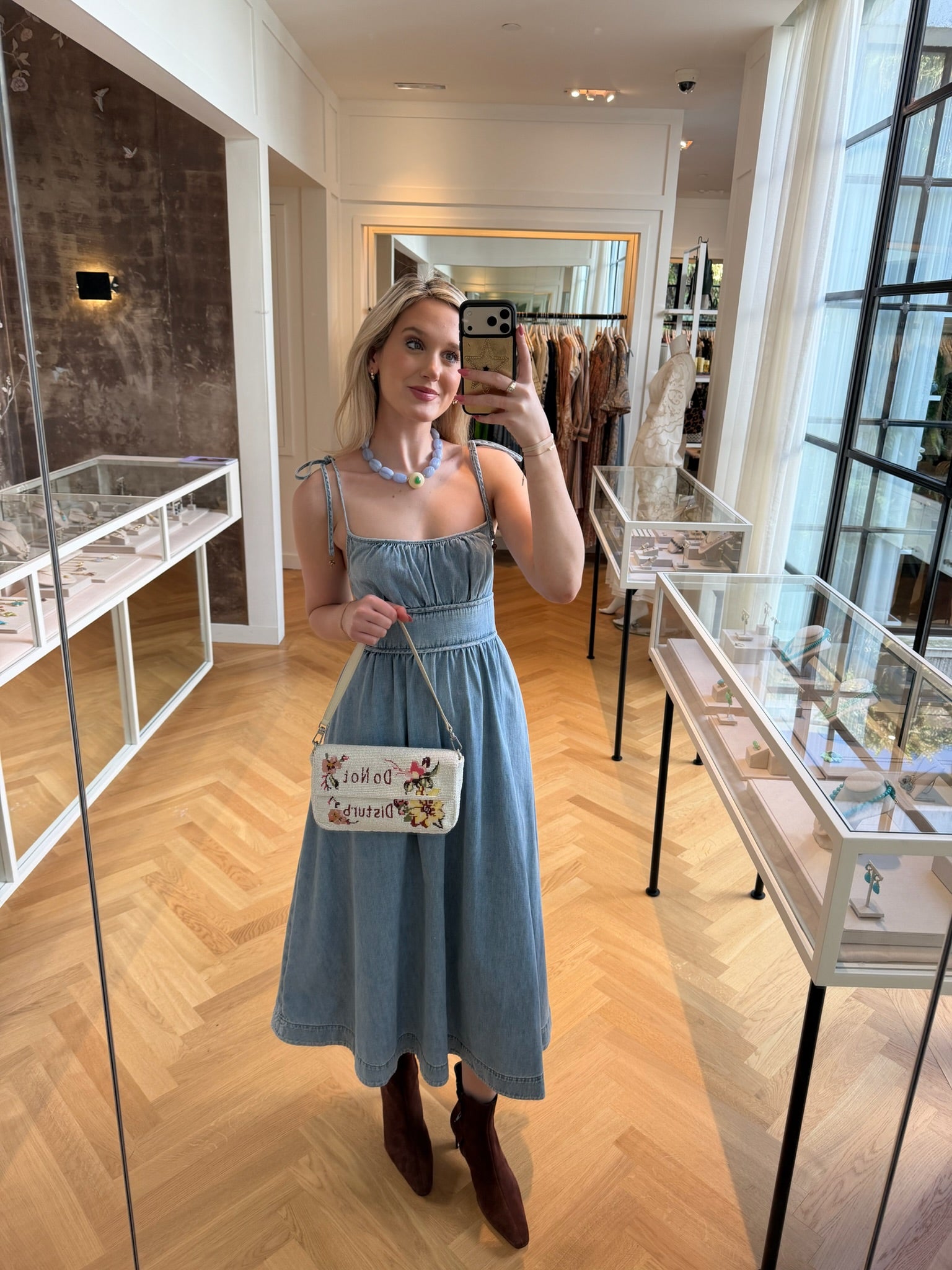 ZIMMERMANN | DENIM PICNIC DRESS Denim, Spaghetti straps, Charlotte, NC