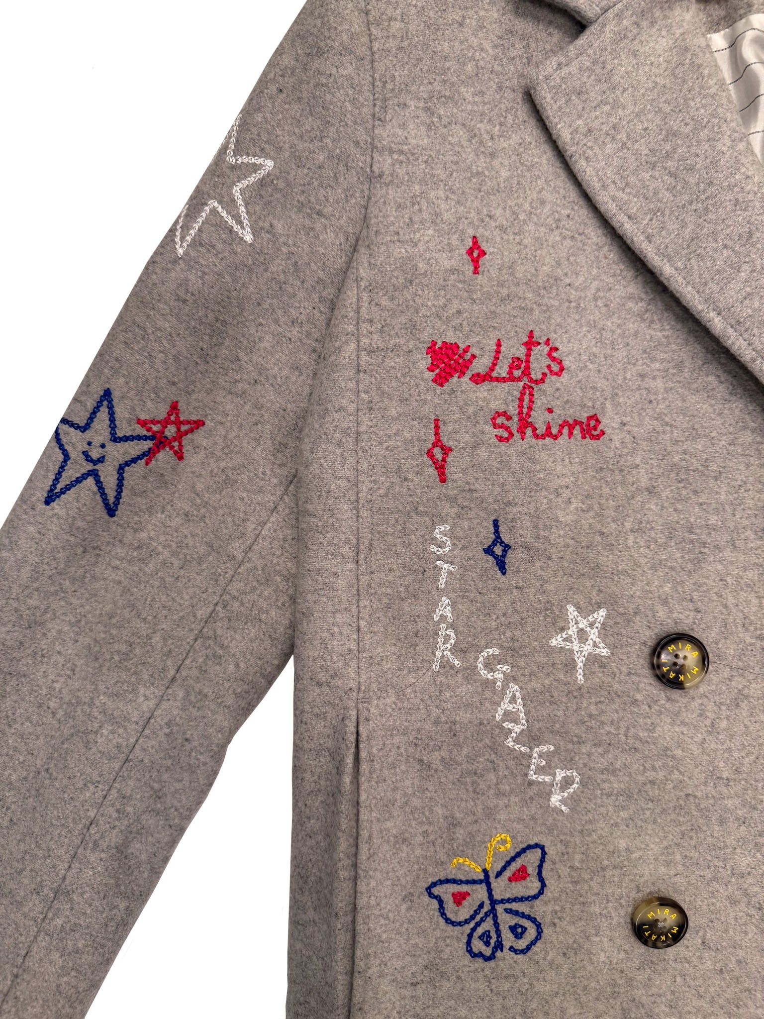 MIRA MIKATI | SCRIBBLE WOOL COAT
