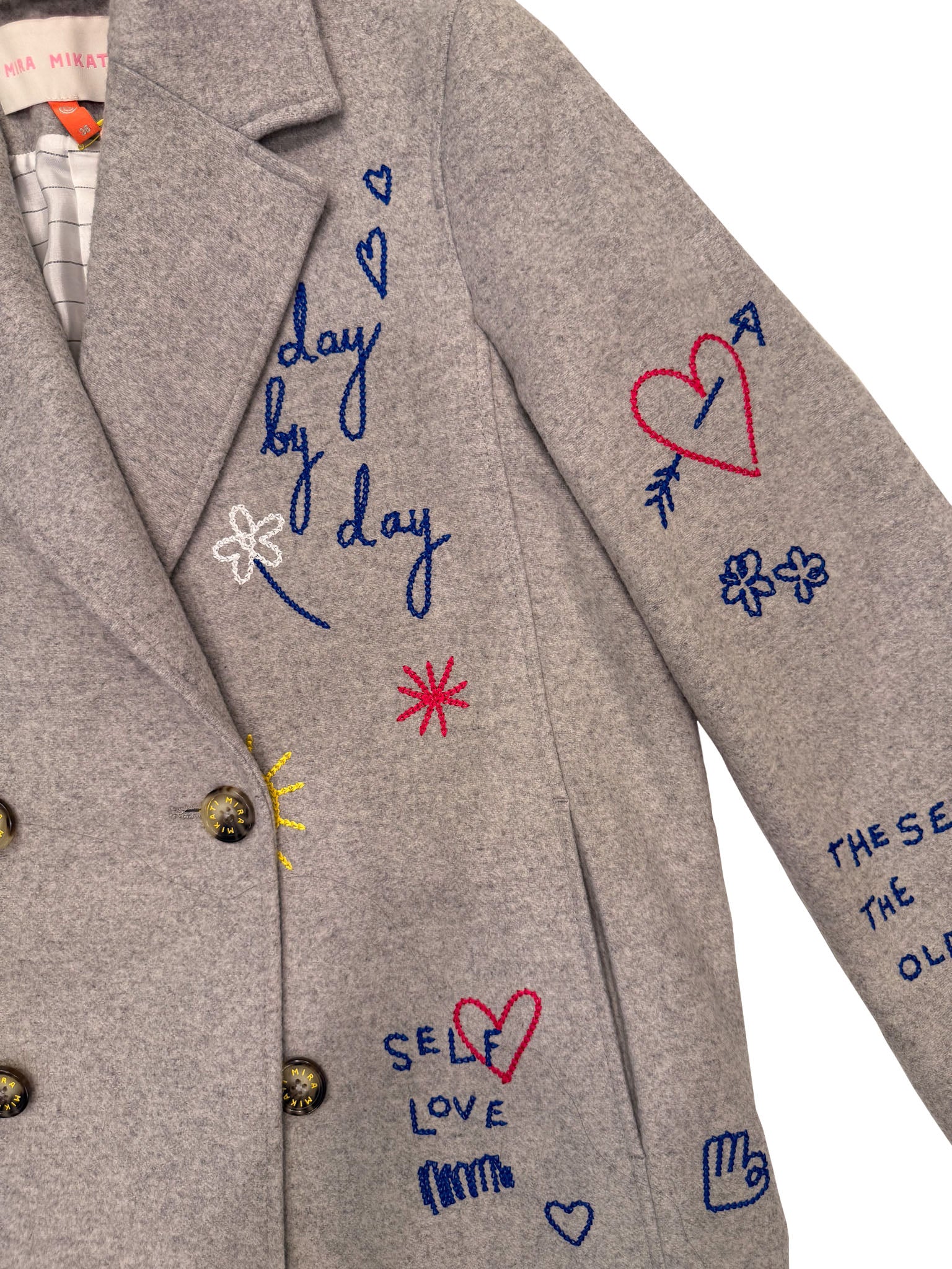 MIRA MIKATI | SCRIBBLE WOOL COAT